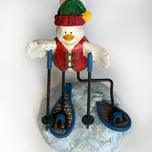 Russ Berrie Figurine Bird Snowshoe Merrily We Tweet Along Christmas #13256 - Picture 2 of 6